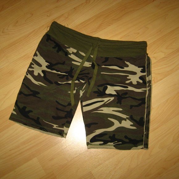 🩳 Jerry Leigh Camouflage Women's Sweat Shorts Lrg - Picture 3 of 7
